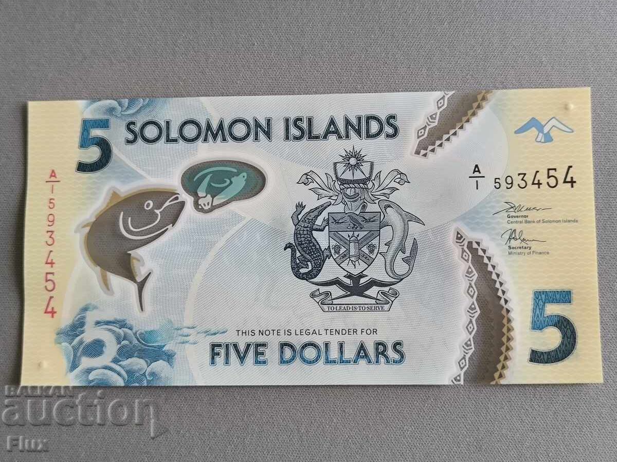 Τραπεζογραμμάτιο - Νήσοι Σολομώντος - 5 δολάρια UNC | 2019