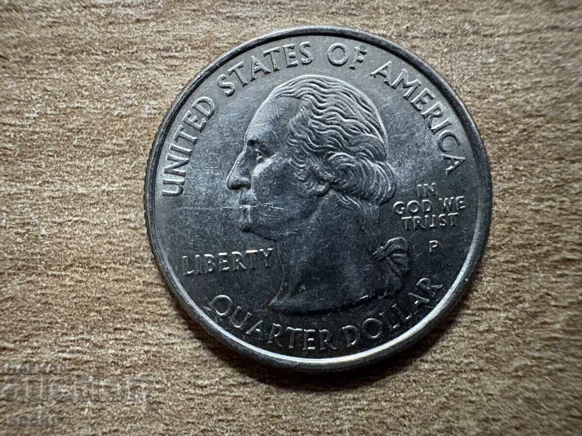 САЩ - 1/4 долар (2006) - Северна Дакота - P с цена 1.00 лв. | € 0.51