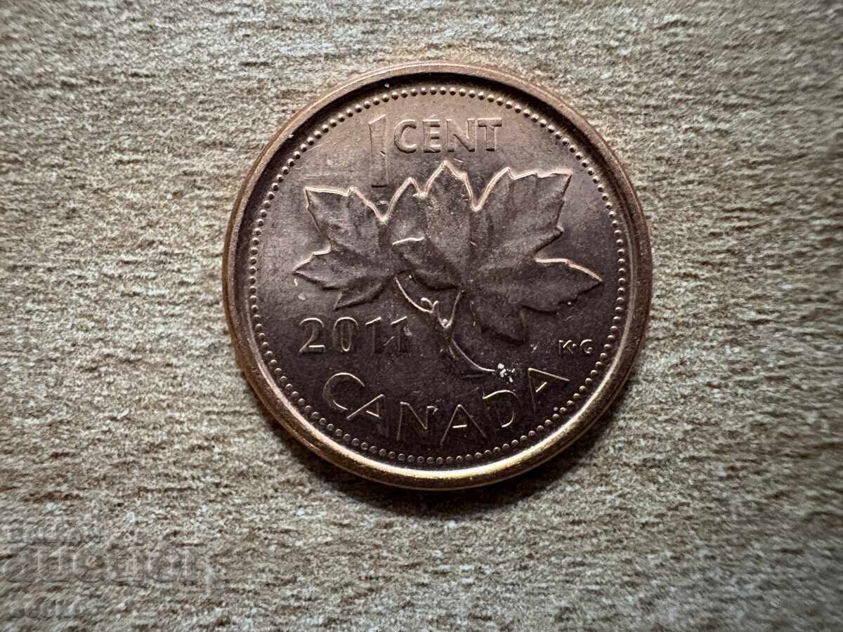 Canada - 1 cent (2011) - Oțel placat cu cupru Canada - 1 cent (2011) - Oțel placat cu cupru