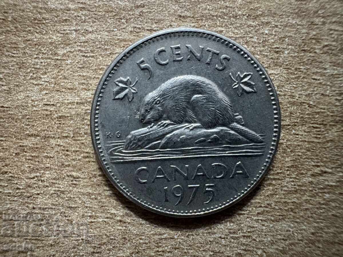 Canada - 5 cenți (1975) Canada - 5 cenți (1975)