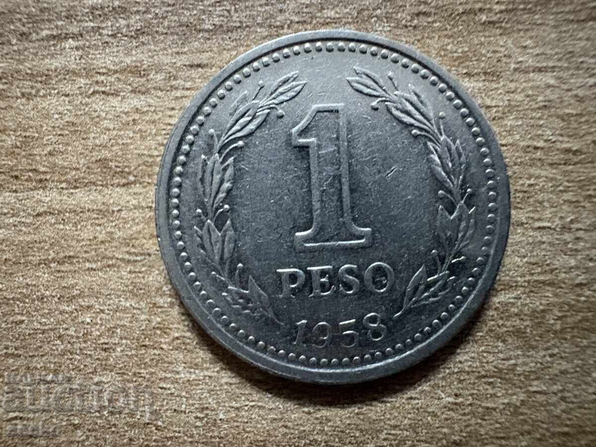 Argentina - 1 Peso (1958)