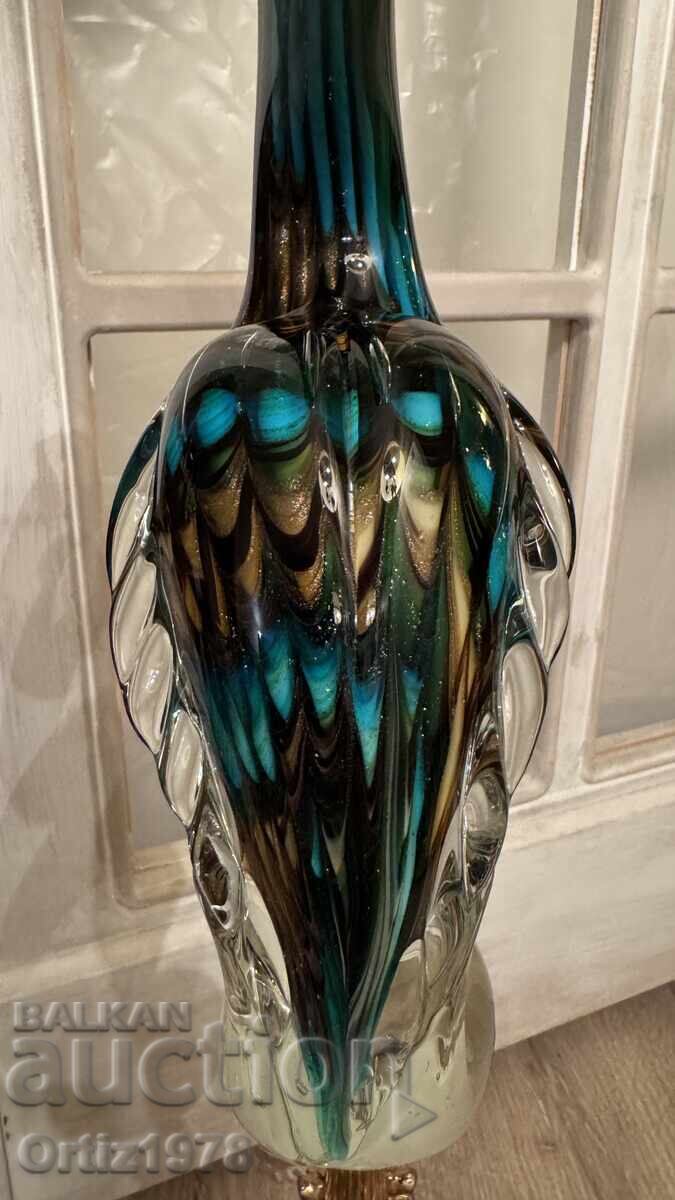 Large exquisite bird, blown glass, paperweight, 1.320kg - 6