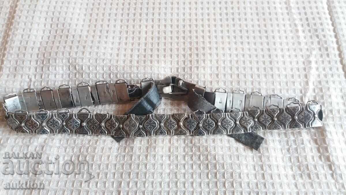 TSARIST RUSSIA - SILVER BELT WITH NIELO - PAFTI - 426 GR 1879 - 7