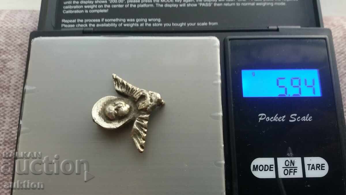 Χερουβείμ - Αναγεννησιακός σατσανάς - ασήμι μοναδικό - 6 γραμμάρια - 6