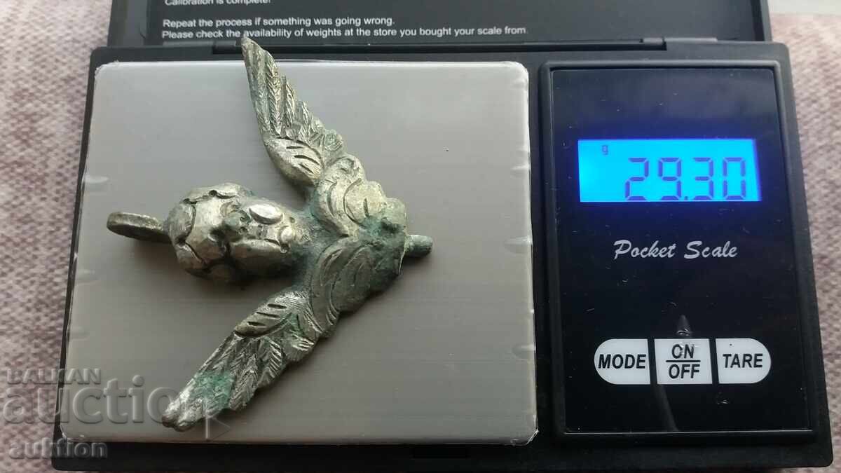 херувим - възрожденски сачан - сребро уникат - 30 грама - 6 херувим - възрожденски сачан - сребро уникат - 30 грама - 6