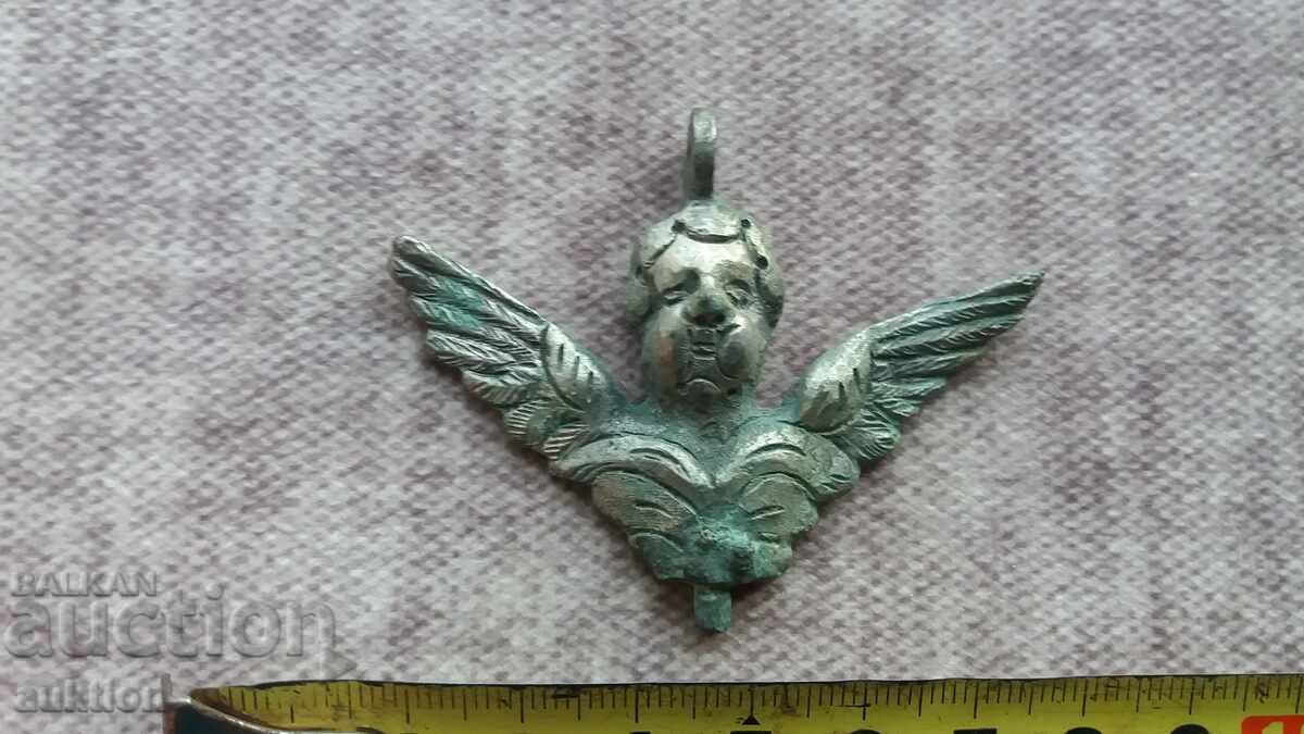 херувим - възрожденски сачан - сребро уникат - 30 грама херувим - възрожденски сачан - сребро уникат - 30 грама