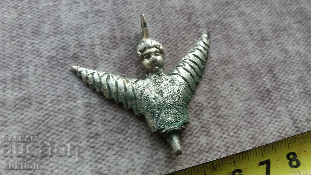 Delivery of Cherub - Revival-era brazier - silver unique - 26 grams