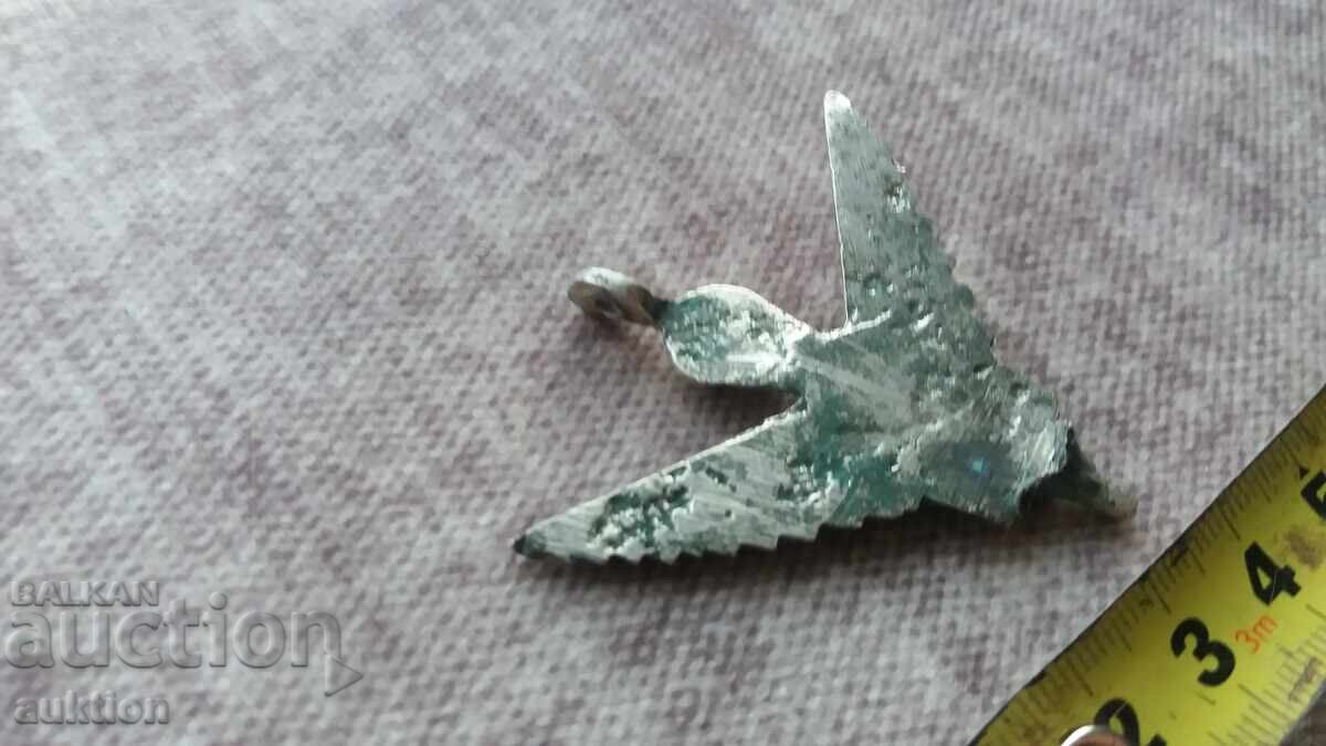 Cherub - Revival-era brazier - silver unique - 26 grams - 6