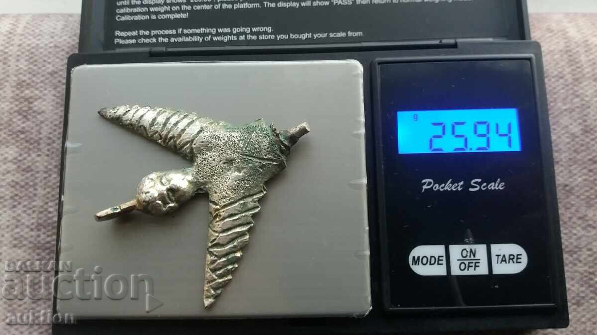 Cherub - Revival-era brazier - silver unique - 26 grams - 7