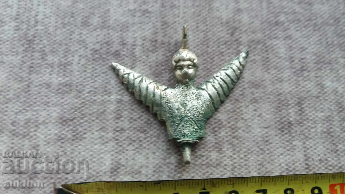 Cherub - Revival-era brazier - silver unique - 26 grams