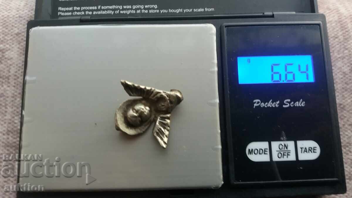 Cherub - Revival-era brazier - silver unique - 7 grams - 7