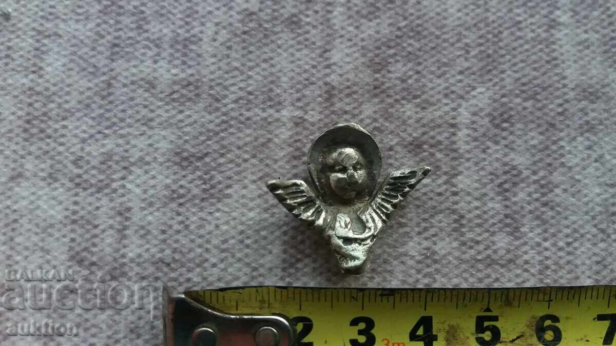 Cherub - Revival-era brazier - silver unique - 7 grams