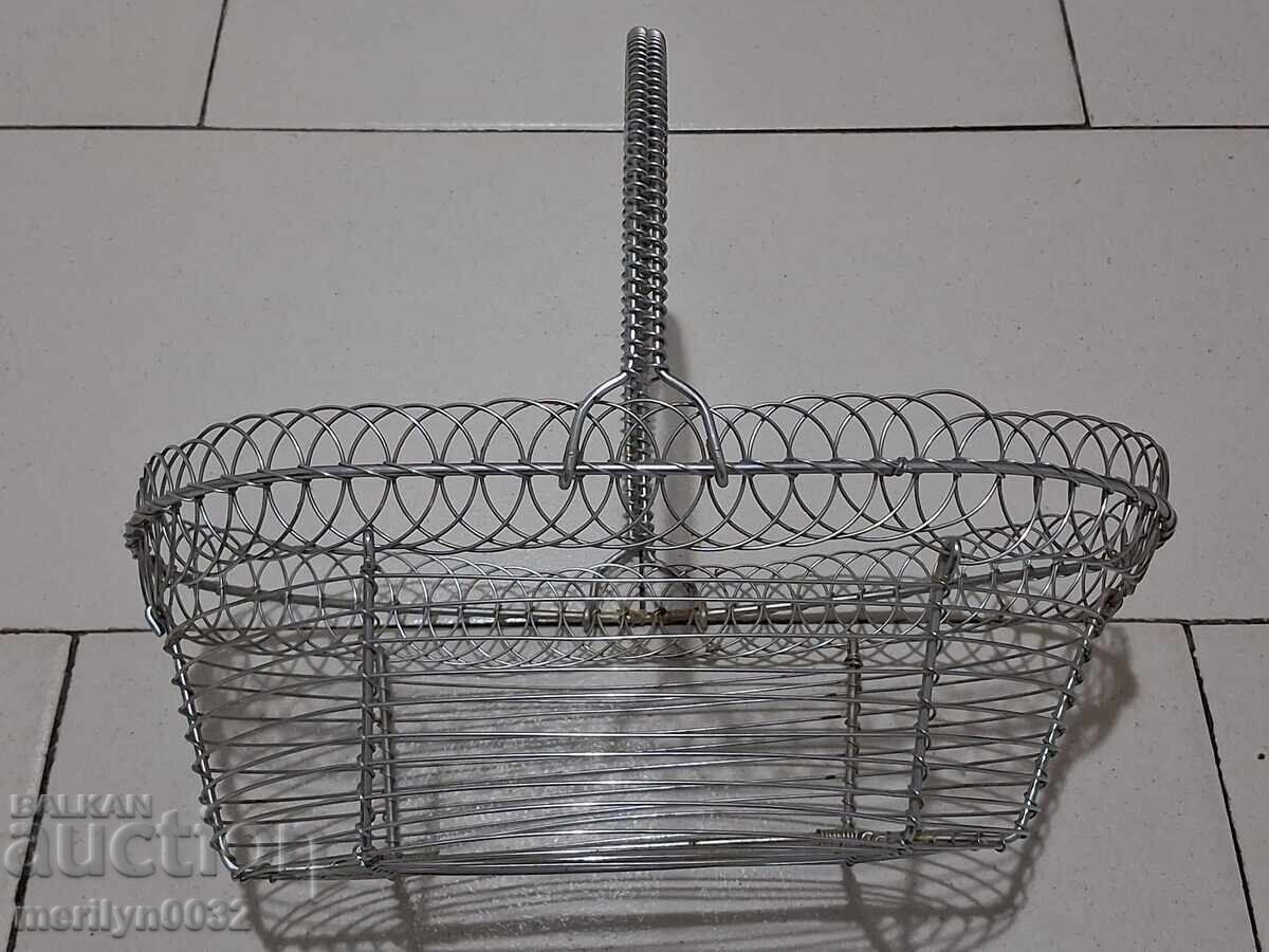 Μεταλλικό καλαθάκι, μπομπονιέρα, καλάθι, ζαχαριέρα - 7