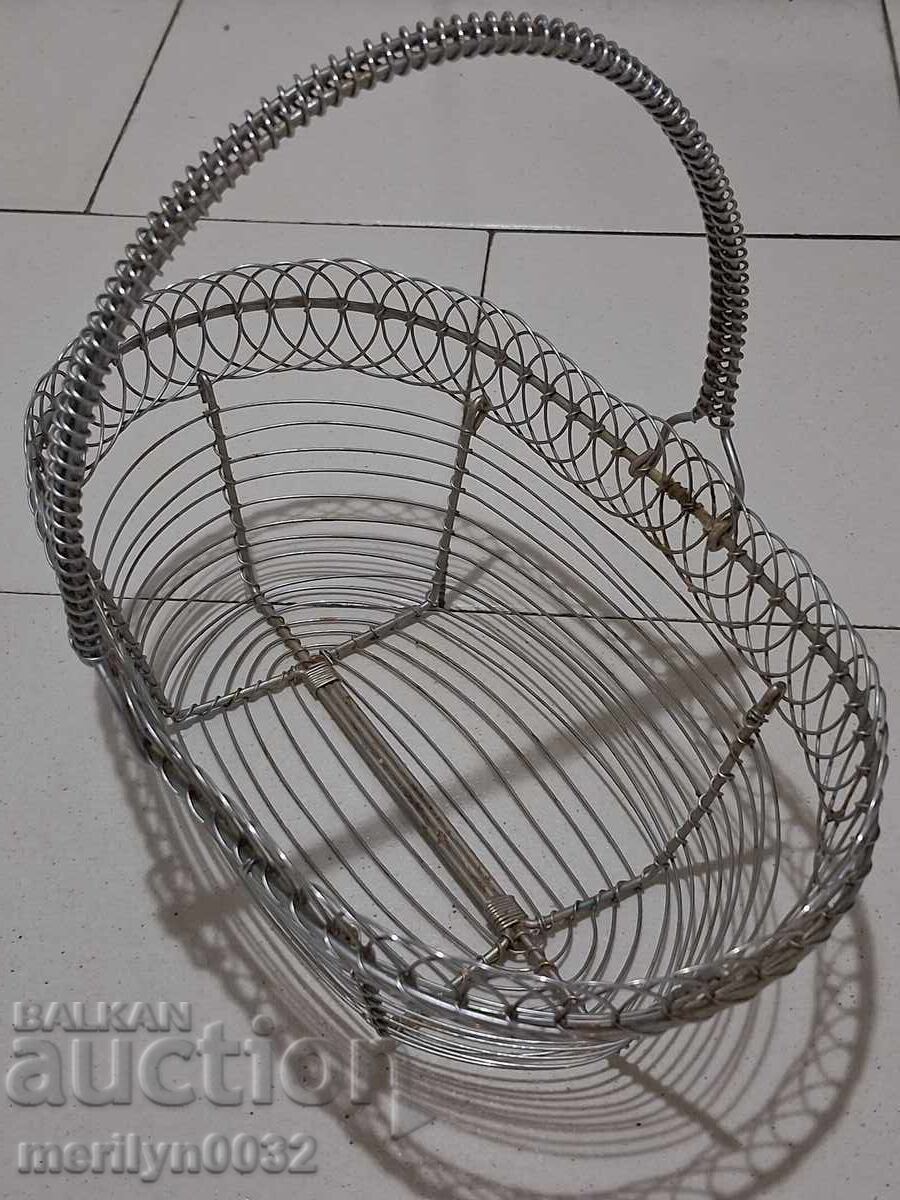 Μεταλλικό καλαθάκι, μπομπονιέρα, καλάθι, ζαχαριέρα