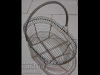 Coșuleț metalic, bomboniere, coș, zaharniță