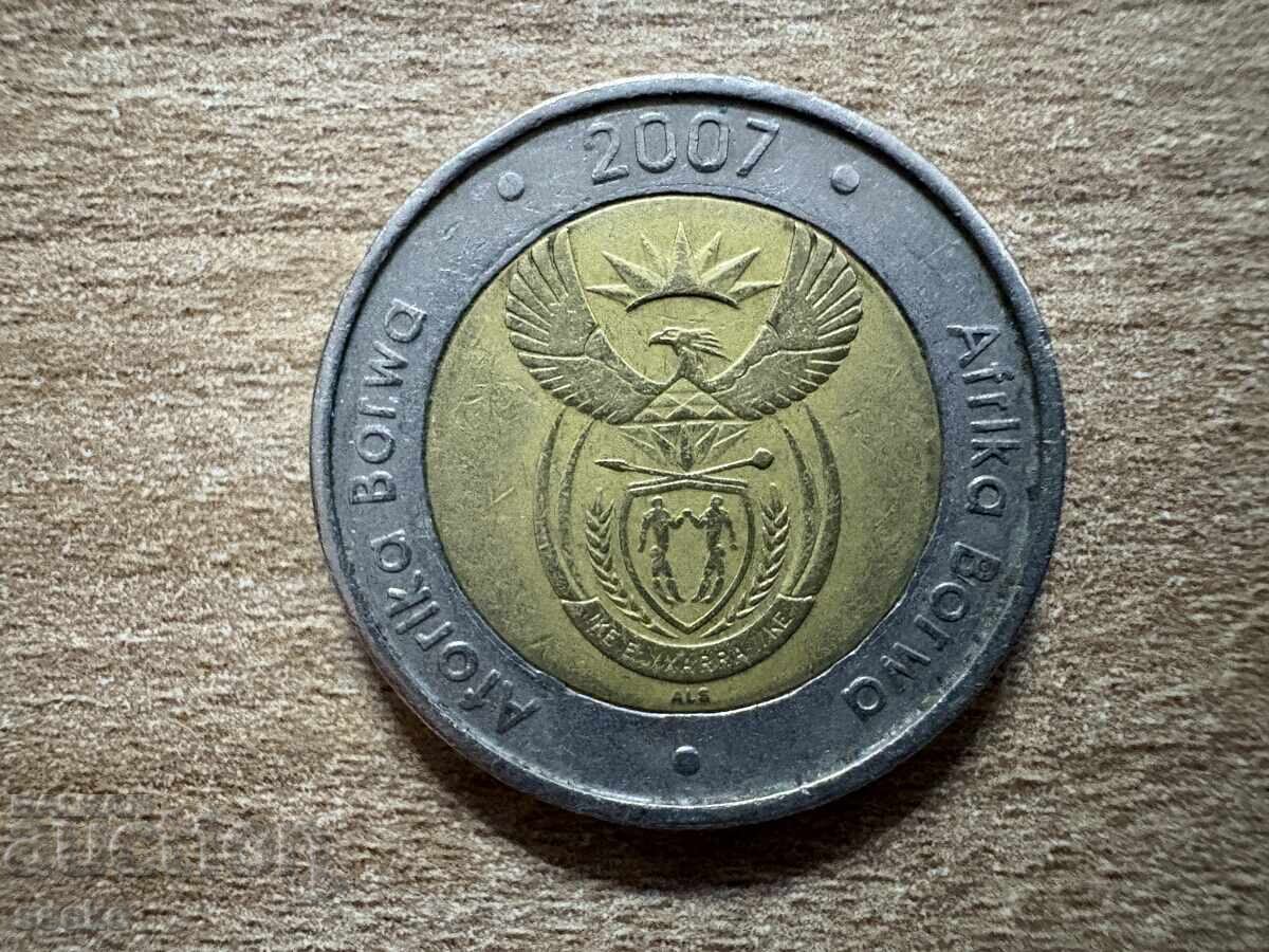 South Africa - 5 Rand (2007) with price € 1.02 | 1.99 BGN