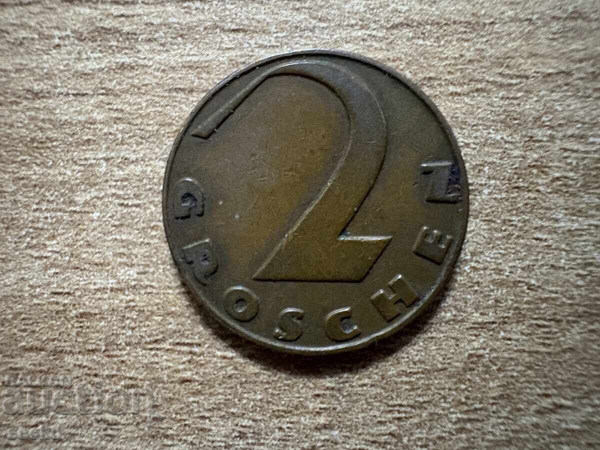 Austria - 2 groși (1930) Austria - 2 groși (1930)