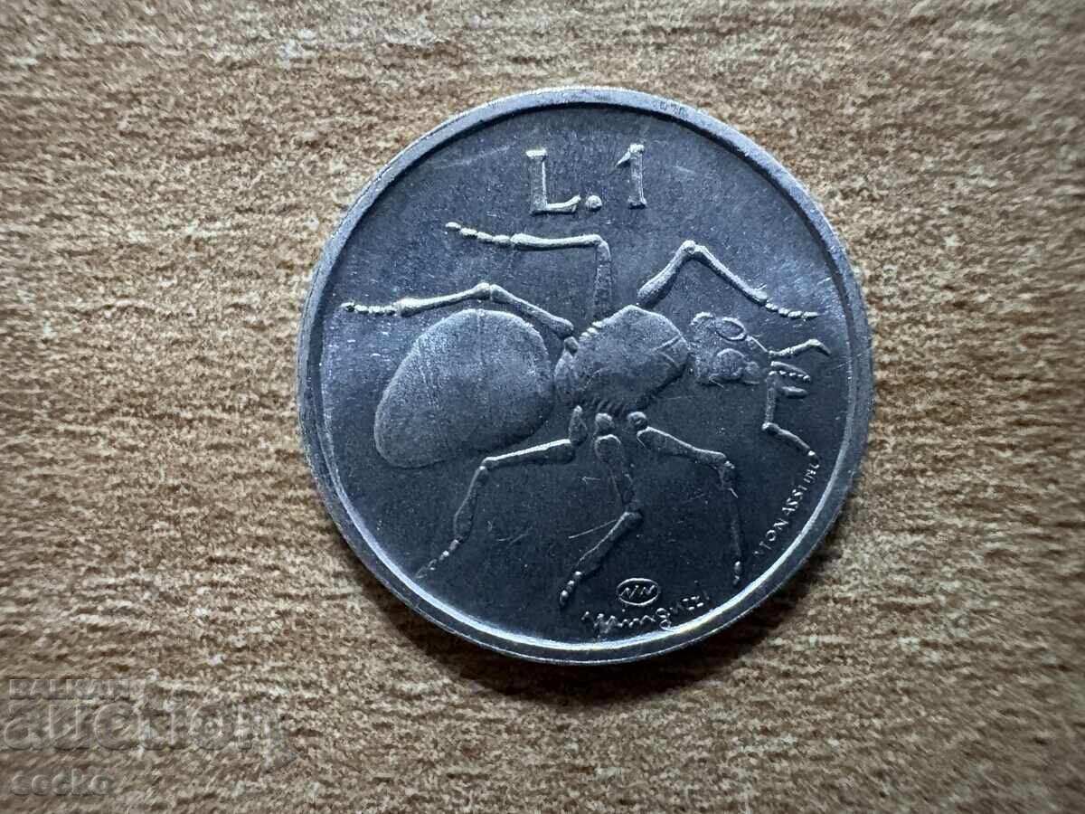 Σαν Μαρίνο - 1 λίρα (1974)