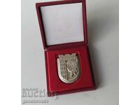 Plachetă onorifică din argint a Primăriei mun. Iambol