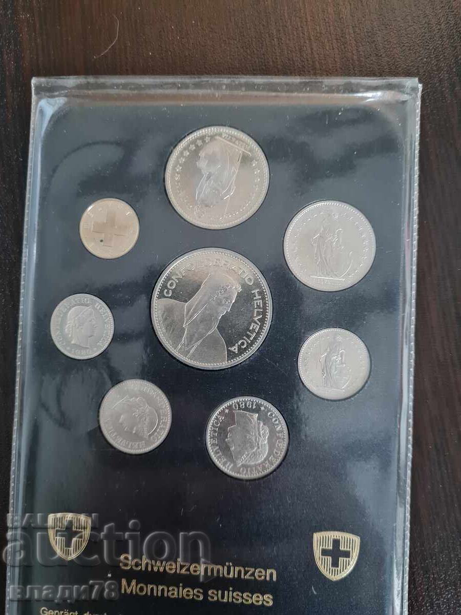 Proof coin set Switzerland 1980 with price € 40.00 | 78.23 BGN