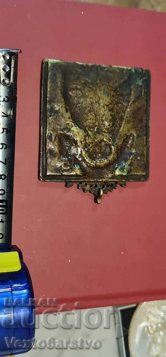 ICOANĂ VECHE-MINIATURALĂ-Rusia-Secolul 18, sfârșit-Bronz - 6