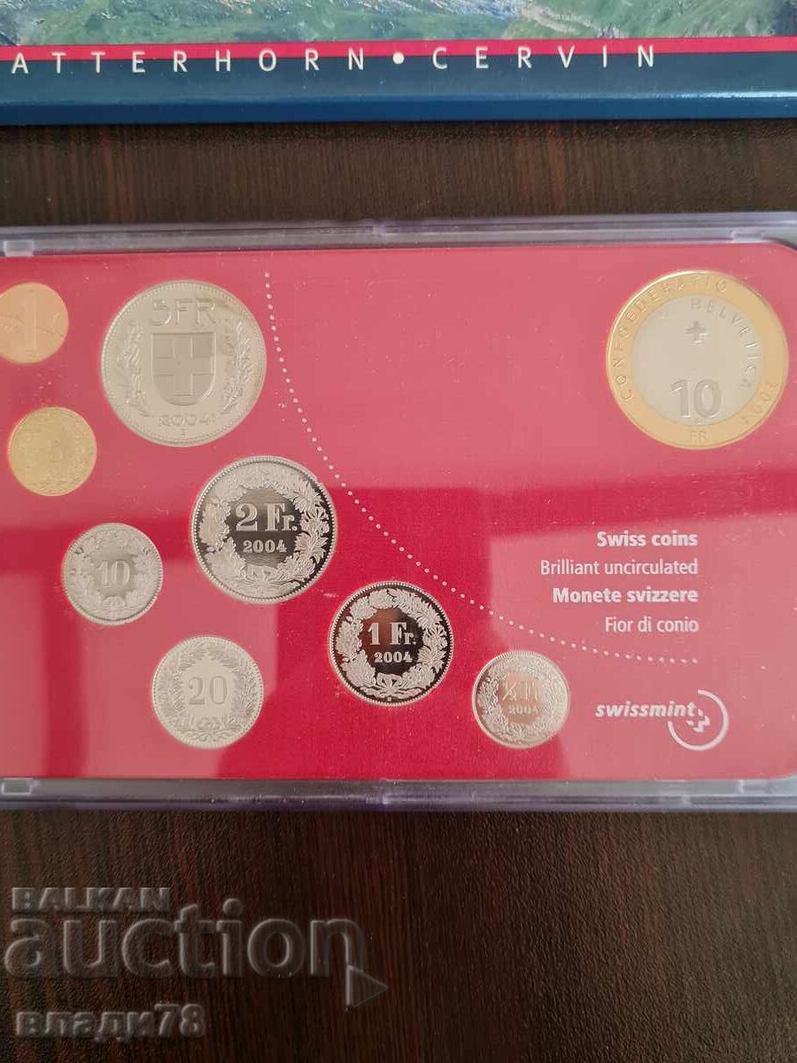 Delivery of Swiss Coin Set 2004
