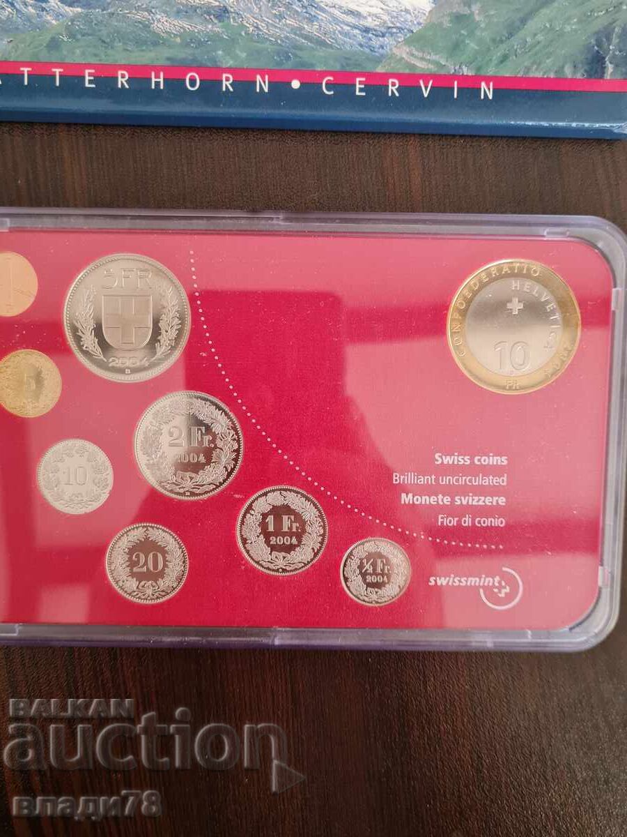 Swiss Coin Set 2004 - 5