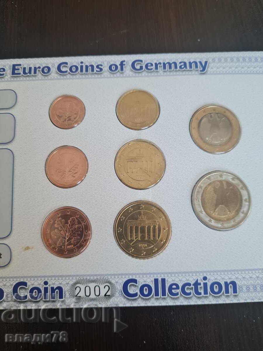 Σετ Ευρωνομισμάτων Γερμανίας 2002 € με τιμή 25.00 BGN | € 12.78 Σετ Ευρωνομισμάτων Γερμανίας 2002 € με τιμή 25.00 BGN | € 12.78