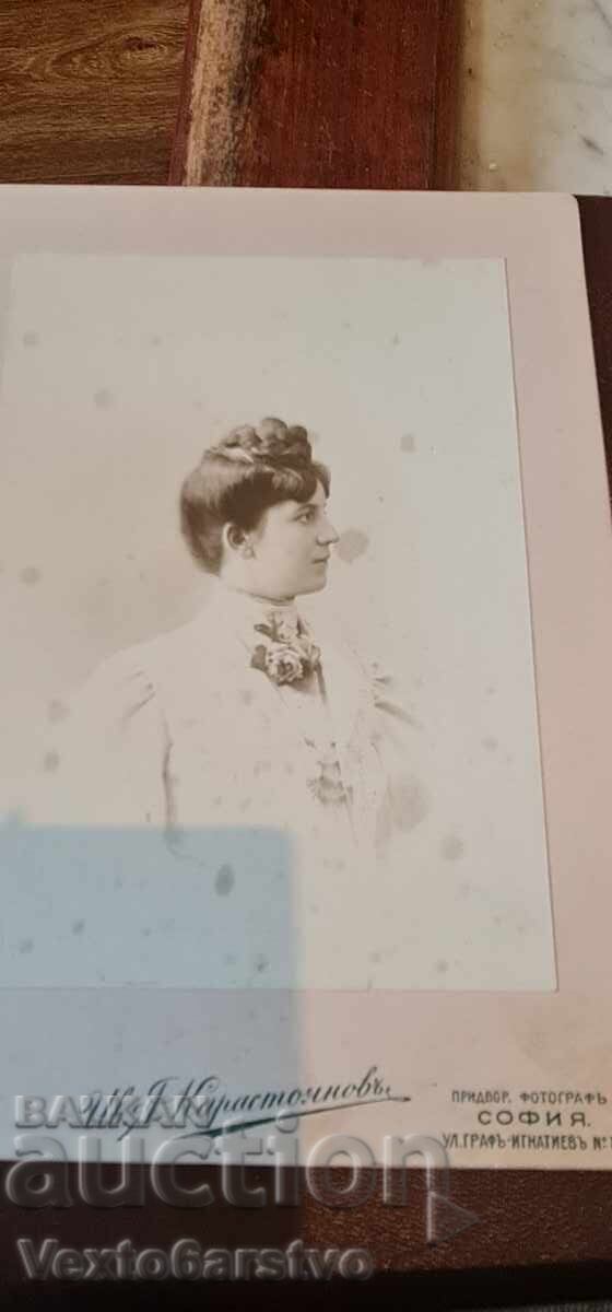Photograph - Old photo - "MARA BELCHEVA" with price 1999.99 BGN | € 1022.58