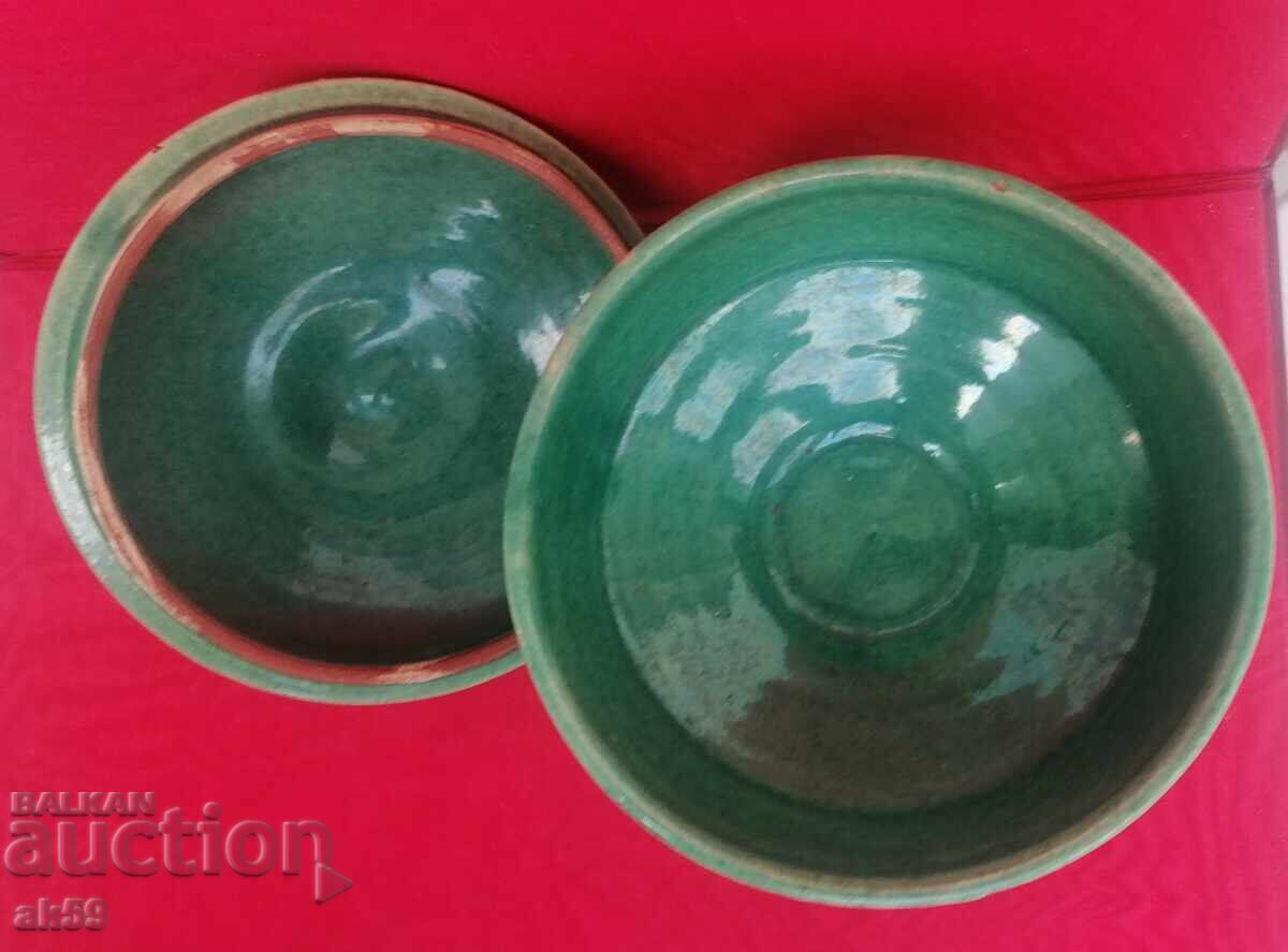 Κατσαρόλα με καπάκι - πράσινη γυάλωση - 5 Κατσαρόλα με καπάκι - πράσινη γυάλωση - 5