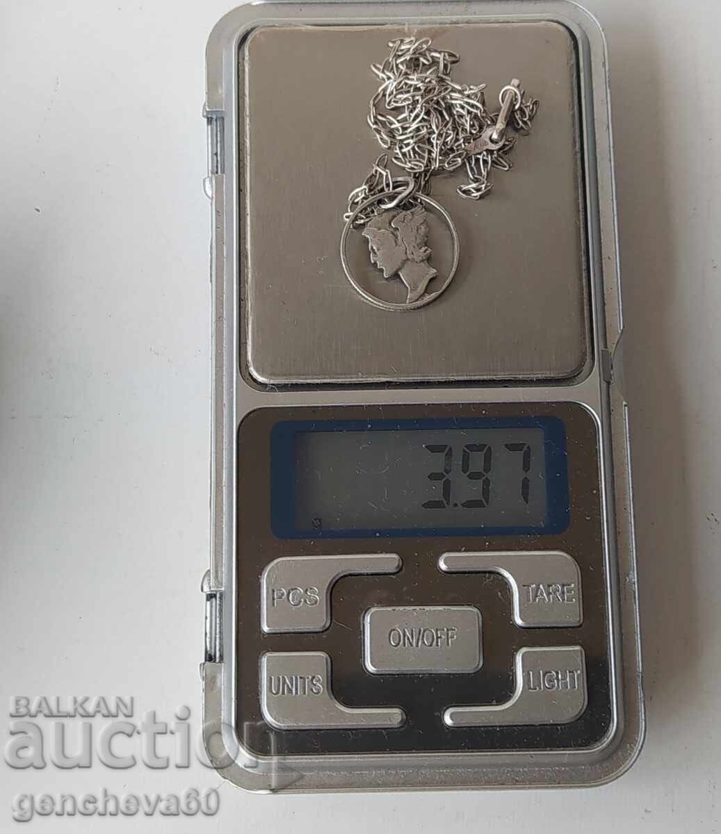 Antique silver necklace from 10 cents from 1923 - 7