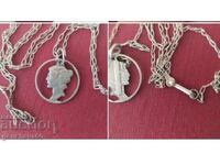 Antique silver necklace from 10 cents from 1923