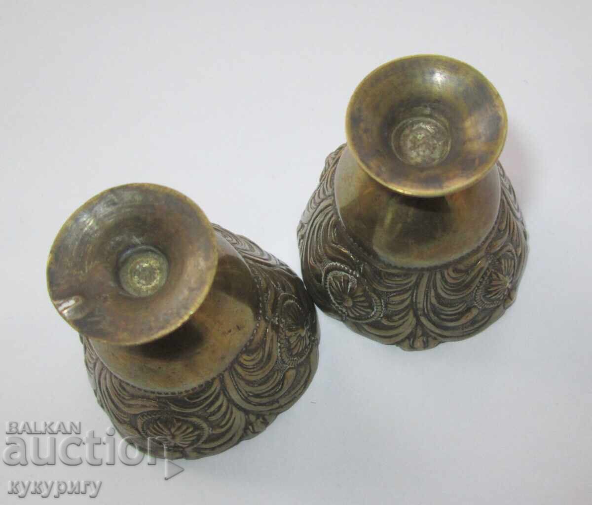 2 Zarifuri vechi forjate manual, zarf vechi, ceșcuță zarf cu preț 70.00 BGN | € 35.79 2 Zarifuri vechi forjate manual, zarf vechi, ceșcuță zarf cu preț 70.00 BGN | € 35.79