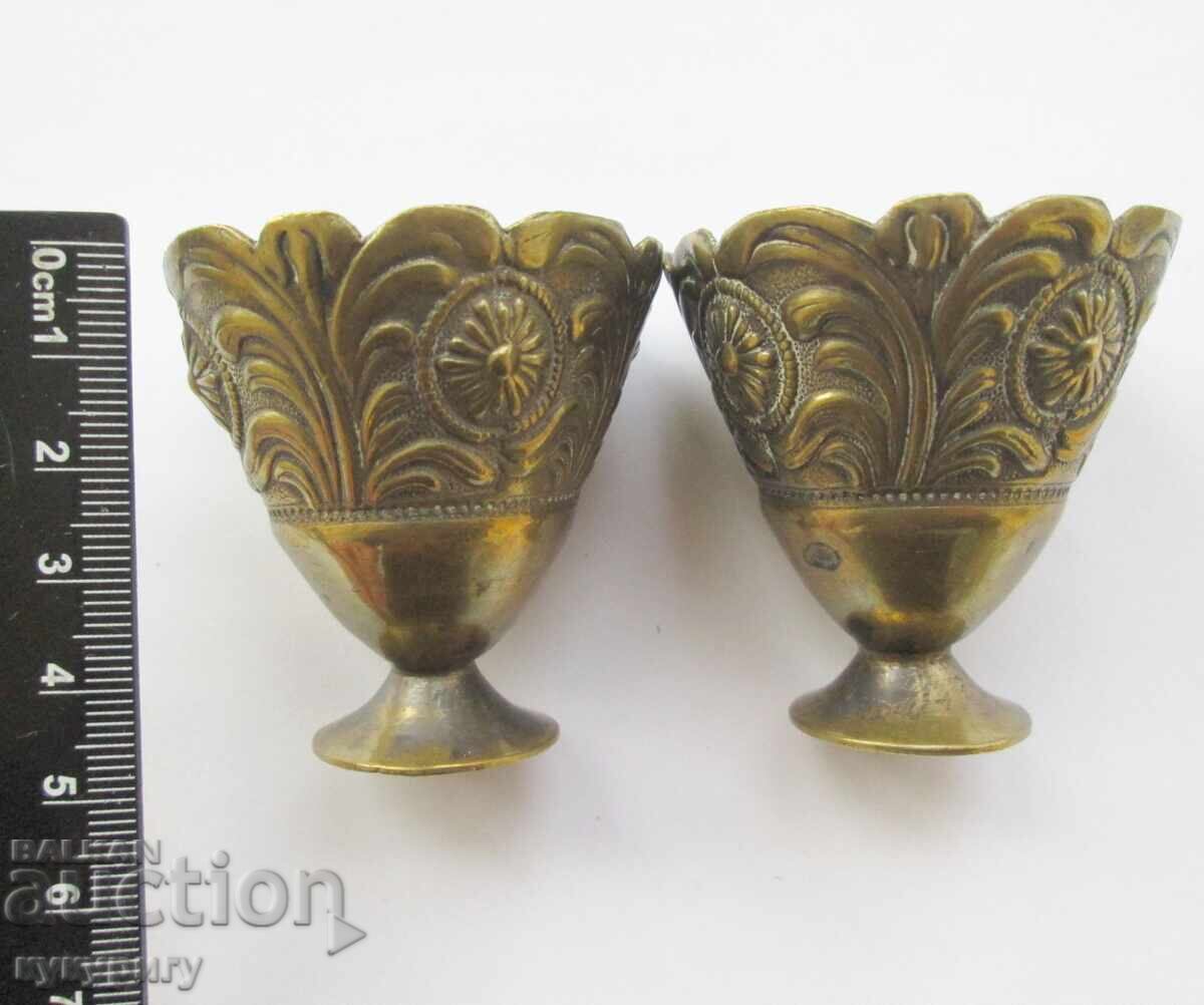 2 Zarifuri vechi forjate manual, zarf vechi, ceșcuță zarf - 7 2 Zarifuri vechi forjate manual, zarf vechi, ceșcuță zarf - 7