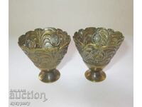 2 Zarifuri vechi forjate manual, zarf vechi, ceșcuță zarf