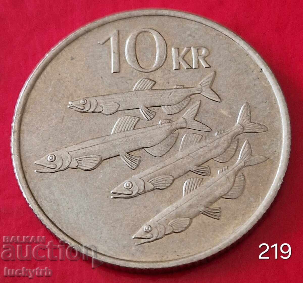 10 coroane 1987 - Islanda