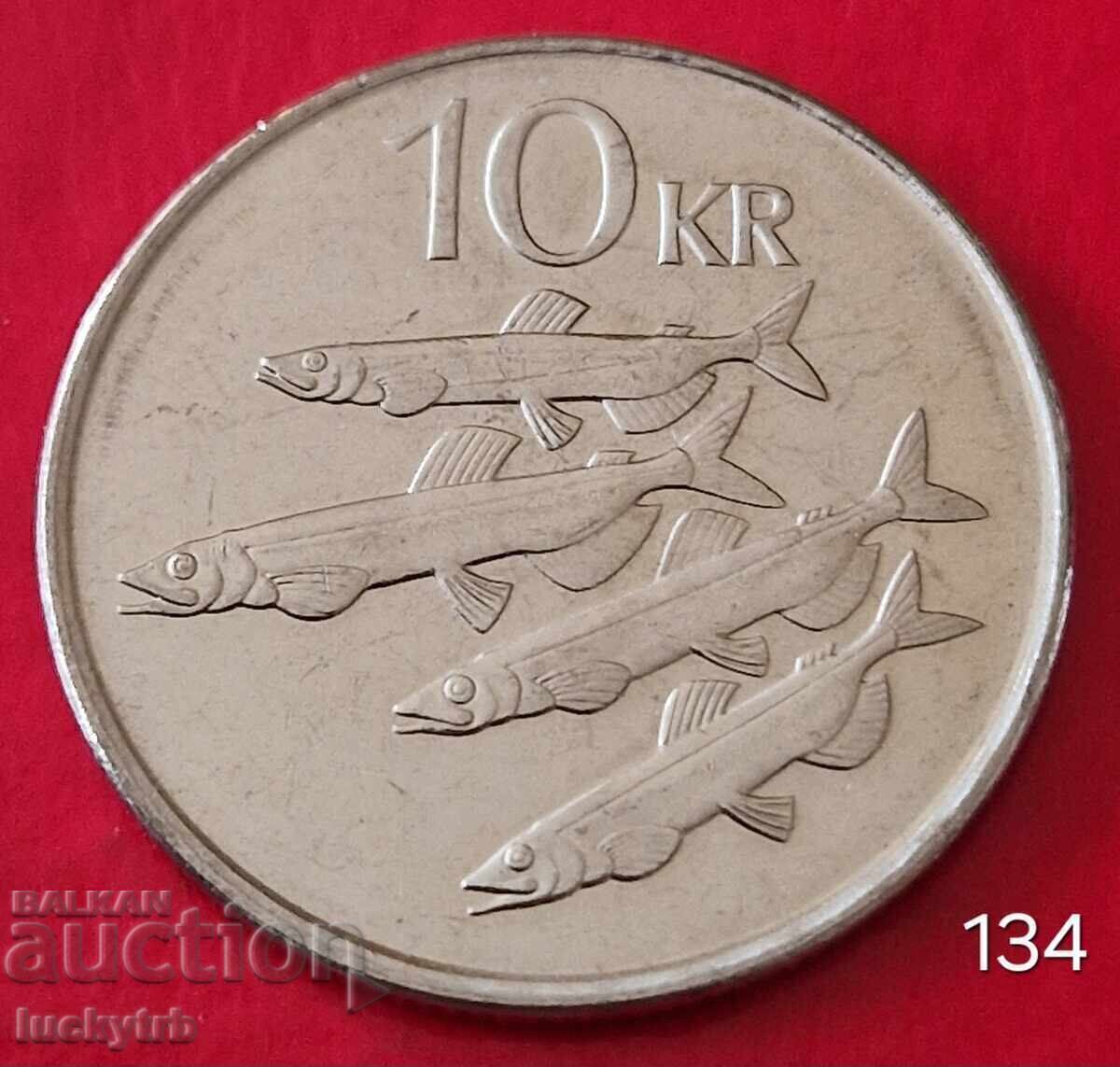 10 coroane 1996 - Islanda