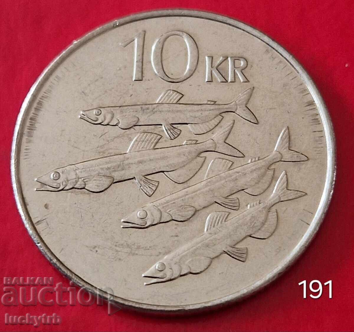 10 крони 2008 - Исландия 10 крони 2008 - Исландия