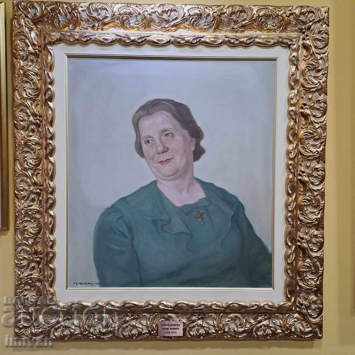 Painting by DOBRI DOBREV - THE OLD MAN (1898-1973)