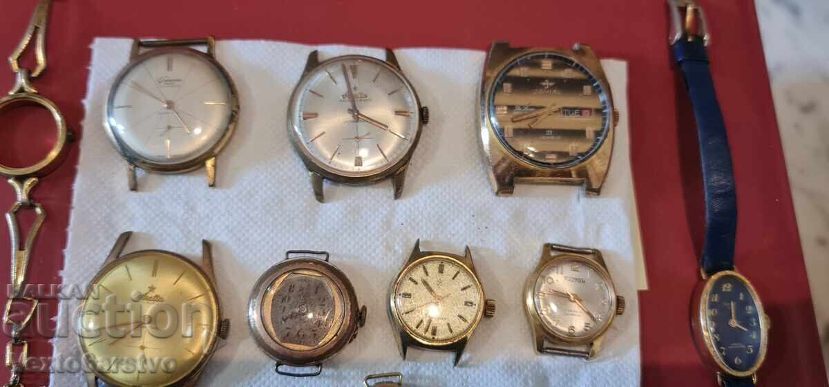 Watches WATCHES-GOLD PLATED 11 pcs cases 10 m.-SWITZERLAND - 5