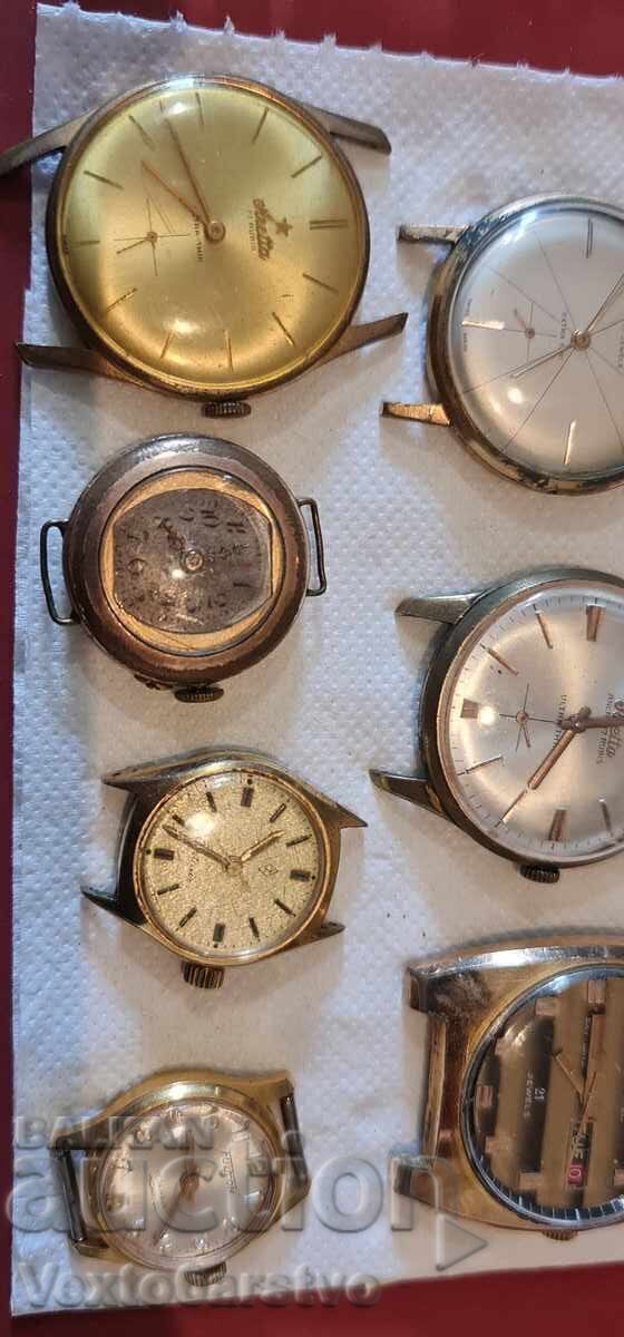 Watches WATCHES-GOLD PLATED 11 pcs cases 10 m.-SWITZERLAND - 7
