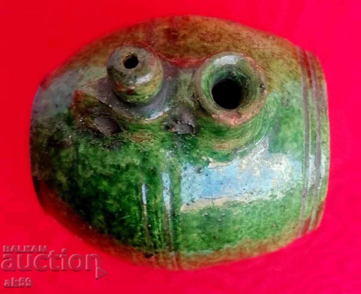 Vechi vas "Butoi" - glazură verde cu preț 95.00 BGN | € 48.57
