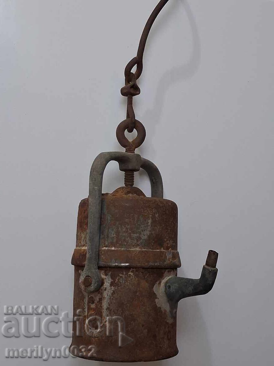 Miners carbide lamp early 20th century with price 51.00 BGN | € 26.08