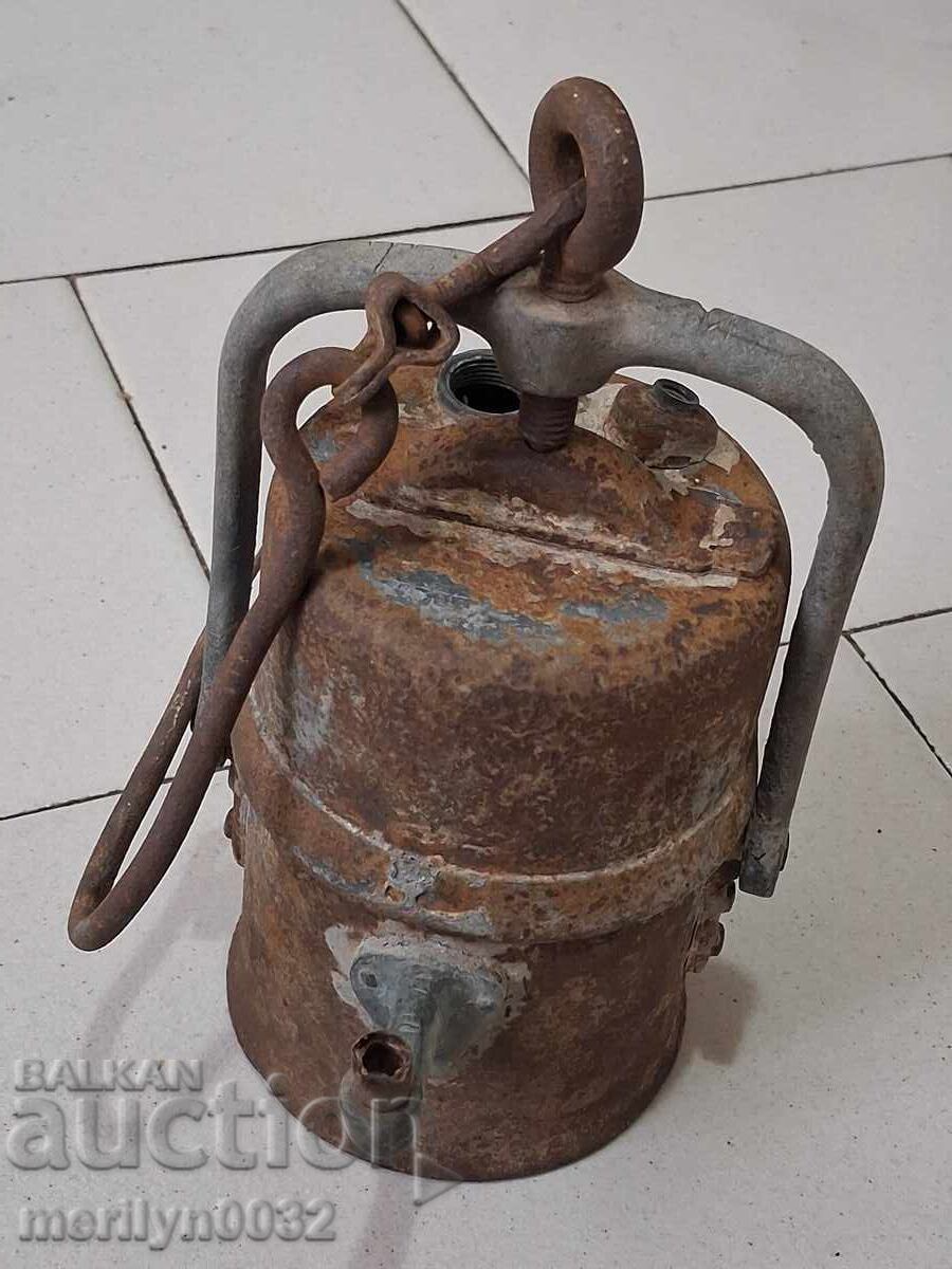 Miners carbide lamp early 20th century - 5