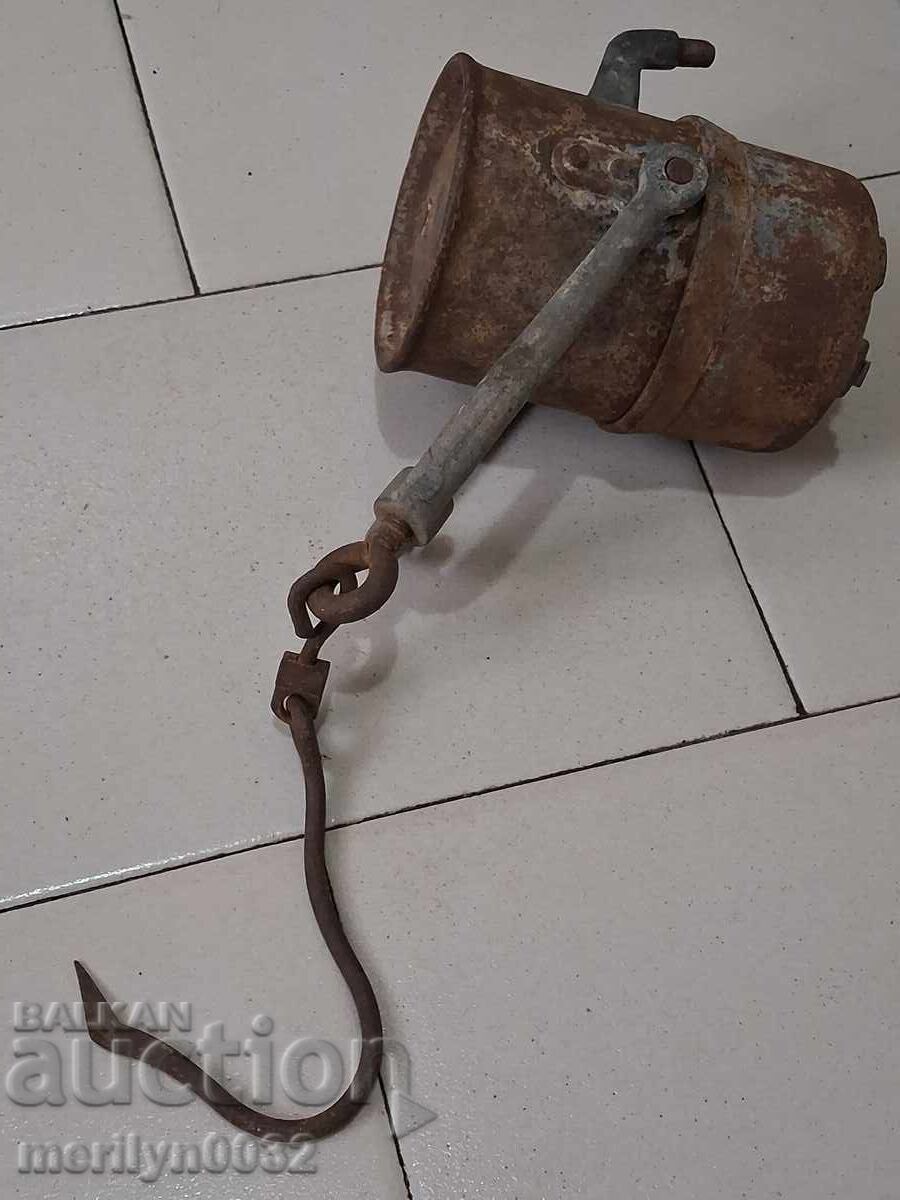 Miners carbide lamp early 20th century - 7