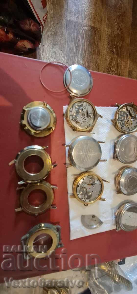 Watches WATCHES - GOLD PLATED 11 pcs cases 20 m.,,GUB" Glashütte - 7 Watches WATCHES - GOLD PLATED 11 pcs cases 20 m.,,GUB" Glashütte - 7