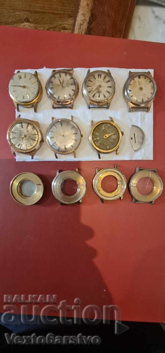 Watches WATCHES - GOLD PLATED 11 pcs cases 20 m.,,GUB" Glashütte Watches WATCHES - GOLD PLATED 11 pcs cases 20 m.,,GUB" Glashütte
