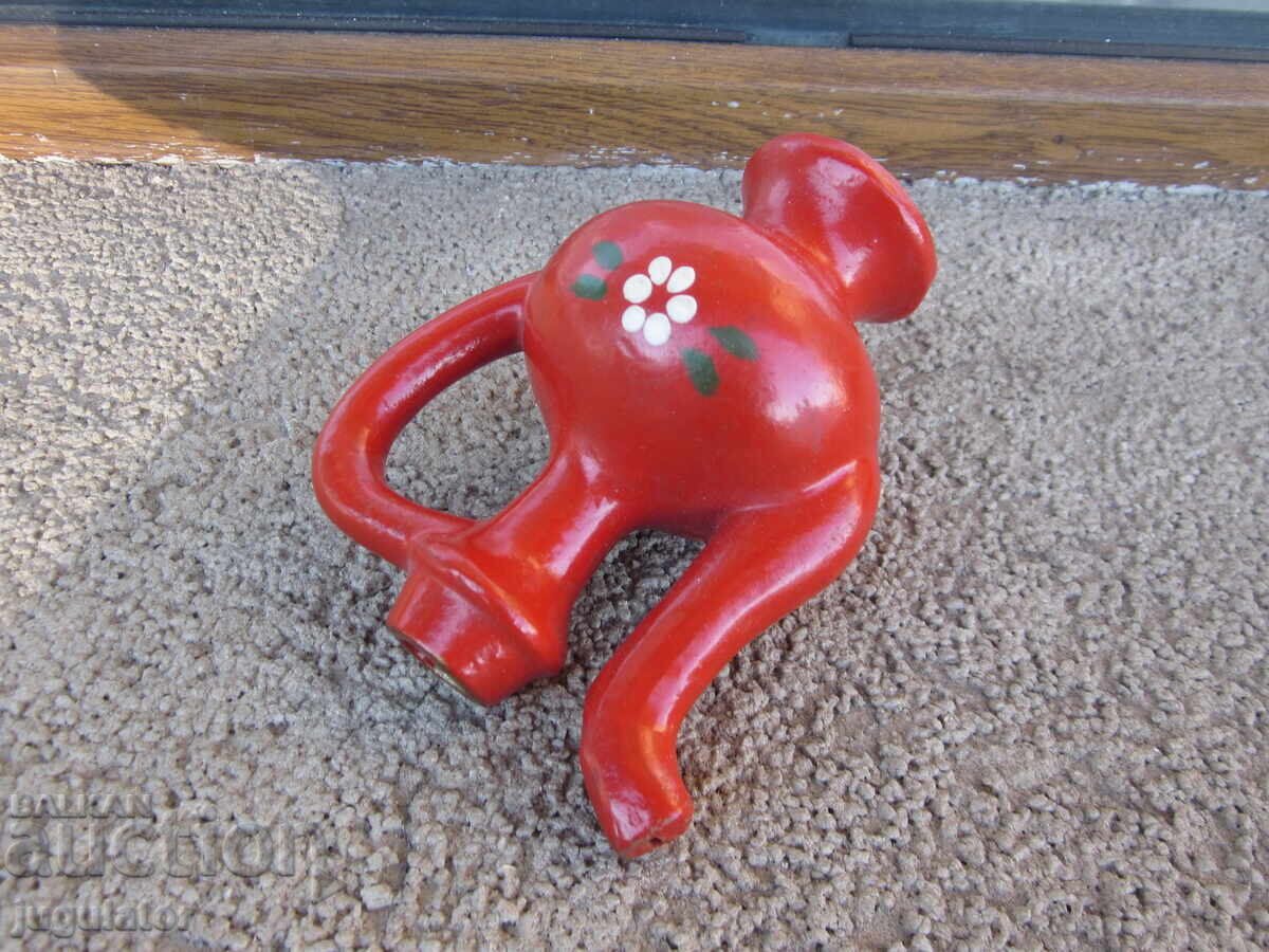 Delivery of Antique Bulgarian Folk Ceramic Whistle Jug