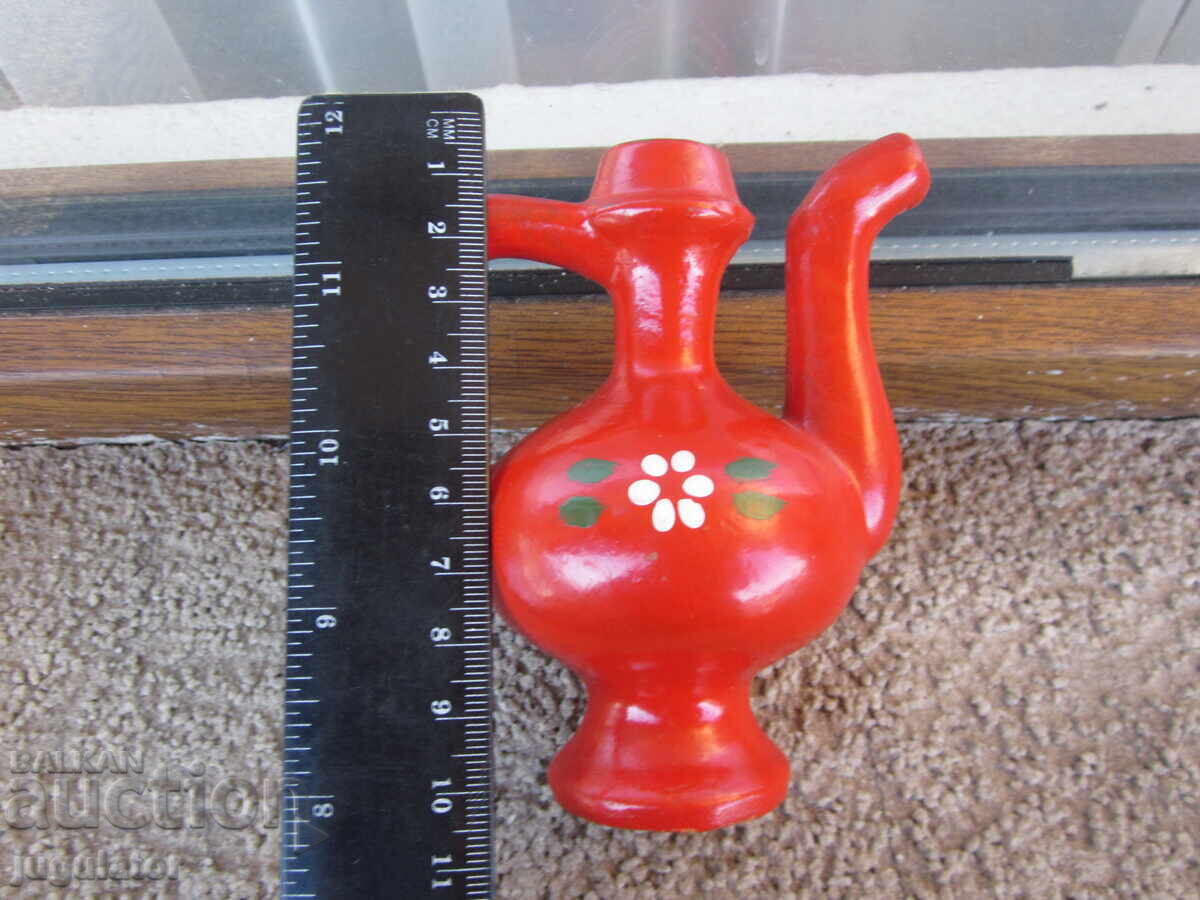 Antique Bulgarian Folk Ceramic Whistle Jug - 6