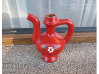 Αρχαία Βουλγαρική λαϊκή κεραμική σφυρίχτρα κανάτα